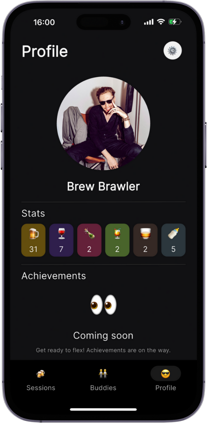 Drunklog camera screen